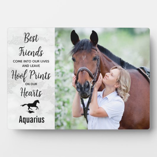 マーブルホフプリントオンザーズハートホースメモリアル フォトプラーク (正面)