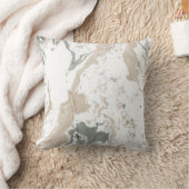 マーブルホームミニマルデコールアイボリークリーミーカリホワイト クッション (ブランケット)