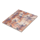 マーブルボホタータンチェックはオレンジのテラコッタパープルを旋回 タイル (側面)