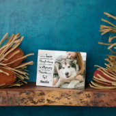 マーブルメモリアル ペット追悼 フォト フォトプラーク (側面)