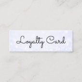 マーブルモダンエレガント美しいサロン ロイヤリティカード (正面)