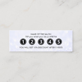 マーブルモダンエレガント美しいサロン ロイヤリティカード
