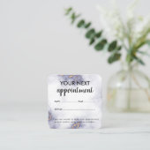 マーブルモダンエレガント美しいサロン 予約カード (スタンド正面)