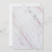 マーブルモダンスウィート16誕生日招待状 招待状 (裏面)