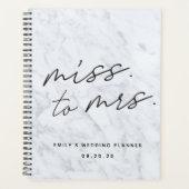 マーブルモダンス恋しく思をミセスブライダルの台本結婚に プランナー手帳 (正面)