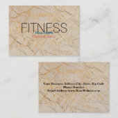 マーブルモダンパーソナルエレガントフィットネストレーナー 名刺 (正面/裏面)