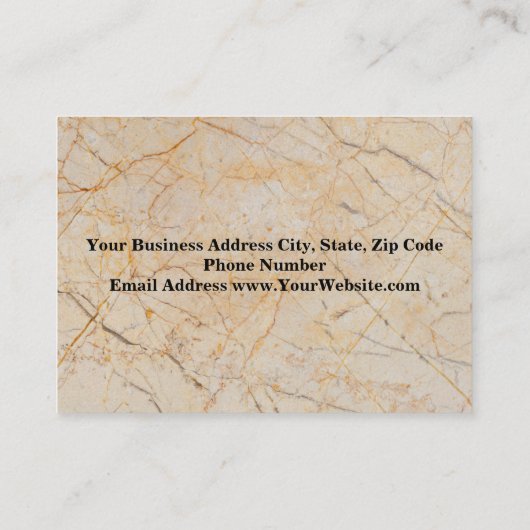 マーブルモダンパーソナルエレガントフィットネストレーナー 名刺 (裏面)