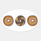 マーブルライプレインベーゲルブレックファーストブランチNYCデリ 楕円形シール (正面)