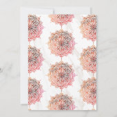 マーブルレッドマンダラメヘンディヘンナパーティー 招待状 (裏面)