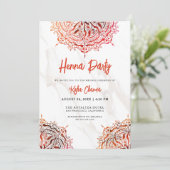 マーブルレッドマンダラメンディヘンナパーティー 招待状 (スタンド正面)