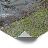 マーブルロックウォールアットナチュラルブリッジ#2自然 ポスター (角)