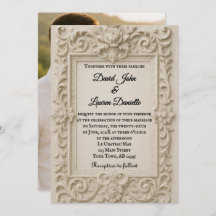 マーブルヴェイルフォト結婚式招待状