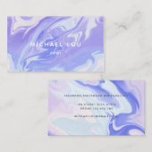 マーブルーラバンダーラグジュアリーアイリステント 名刺 (正面/裏面)