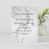 マーブル企業のホリデーパーティー招待状 招待状 (スタンド正面)