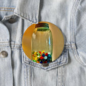 マーブル写真のボールジャー 缶バッジ (インサイチュ)