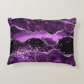 マーブル大理石ピンク アクセントクッション (裏面)