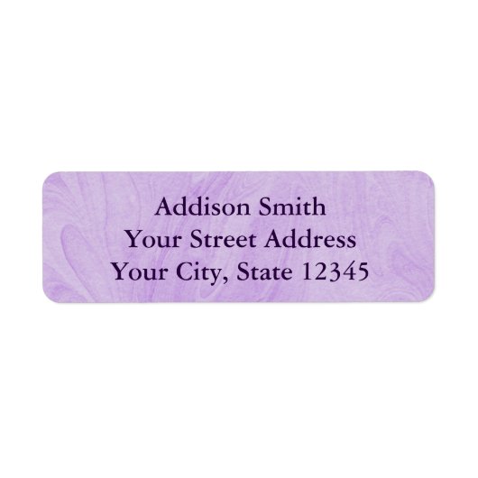 マーブル抽象デザイン |紫 ラベル (正面)
