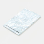 マーブル抽象デザイン |青と白 ポストイット (アングル)