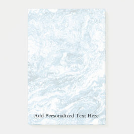 マーブル抽象デザイン |青と白 ポストイット