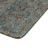 マーブル模様の抽象画 カッティングボード (角)