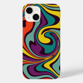 マーブル模様の液状ペイントiPhoneケース Case-Mate iPhone 14ケース