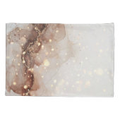 マーブル水彩とグリッターアクセント 枕カバー (裏面-左)