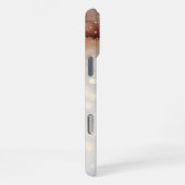 マーブル水彩とグリッターアクセント iPhoneケース (右側面)