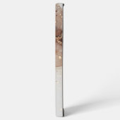 マーブル水彩とグリッターアクセント SAMSUNG GALAXYケース (左側面)