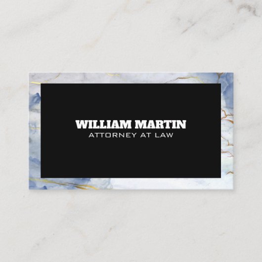 マーブル縁ど |クラシック 名刺 (正面)