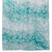 マーブル蝶 シャワーカーテン (正面)