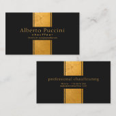 マーブル金ゴールドコラムエクスクイシシンプルットチョー 名刺 (正面/裏面)