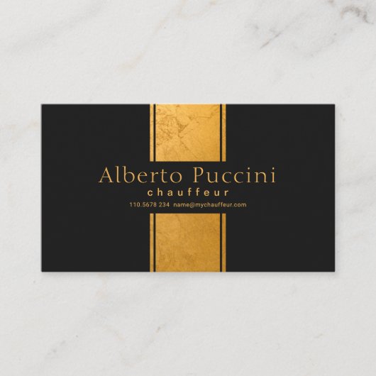 マーブル金ゴールドコラムエクスクイシシンプルットチョー 名刺 (正面)