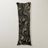 マーブル金ゴールド抱き枕 ボディピロー (正面縦)