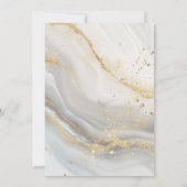 マーブル ゴールド バチェロレッテ ビンゴ パーティー ゲーム 招待状 (裏面)