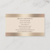 マーブル&シャンパンきらめくエレガント 名刺 (裏面)