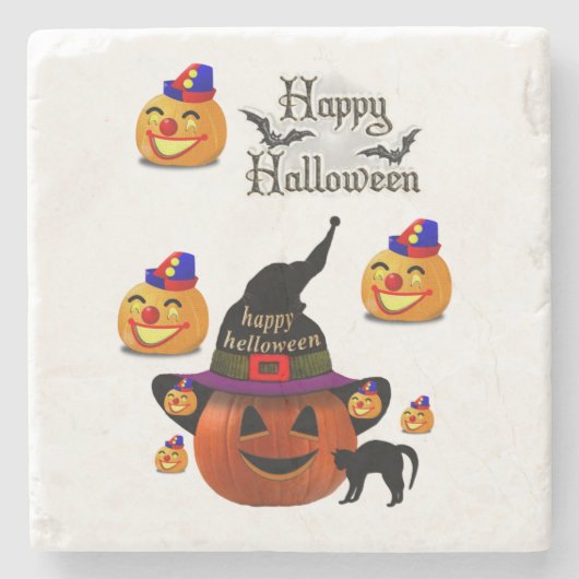 マーブル ストーン コースター ハロウィン (正面)