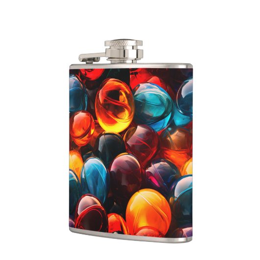 マーブル フラスク (左)