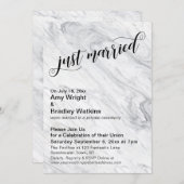 マーブル 結婚しました!挙式後のお祝い 招待状 (正面/裏面)