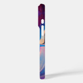 マーブ絵を描リング効果 – ピンク、ブルー、クリームの渦巻き旋回 Case-Mate iPhoneケース (裏面 / 左)