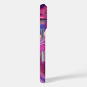 マーブ絵を描リング効果 – ピンク、ブルー、クリームの渦巻き旋回 Case-Mate iPhoneケース (裏面 / 右)