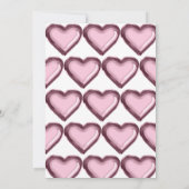 マーブ風船 1歳の誕生日招待状 招待状 (裏面)