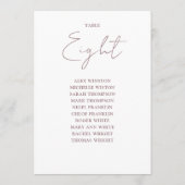 マーブ エレガント モダン シーティングチャート テーブルナンバー (裏面)