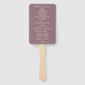 マーブ シグネチャー スクリプト 結婚式 プログラム ハンドファン (裏面)