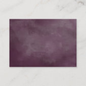マーブ ピンク パープル フローラル ウェディング アコモデーション エンクロージャーカード (裏面)