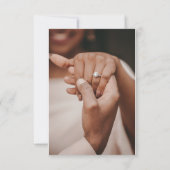 マーブ ミニマル Save The Date カード (裏面)