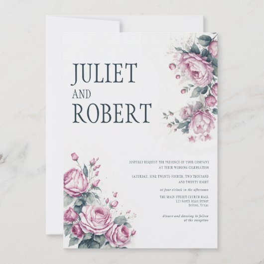 マーブ 招待状 (正面)