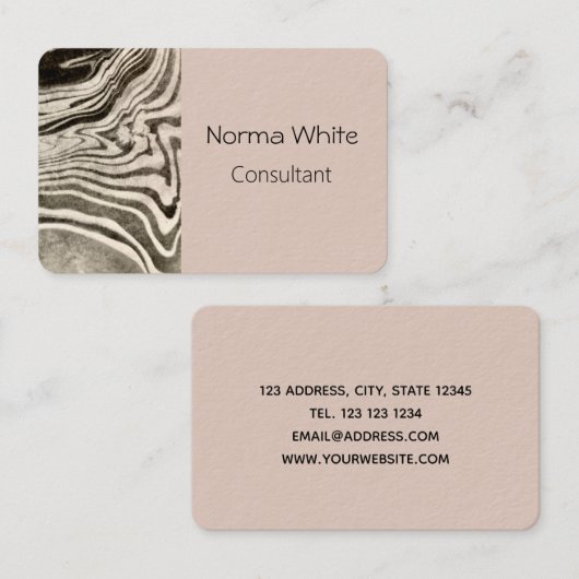 マーベド・ビジネス・カード 名刺 (正面/裏面)