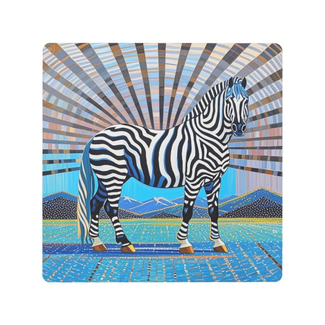 マーベミニマルルモダンウォールアート メタルプリント (正面)