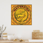 マーベリックスカリフォルニアサーフブレイクサーフィン ポスター (キッチン)