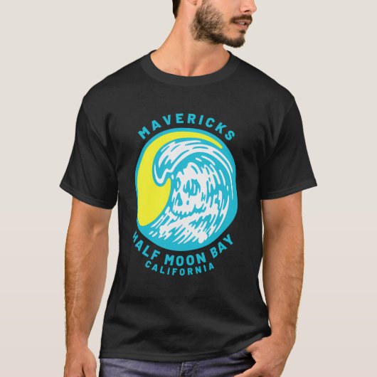 マーベリックスハーフムーンベイサーフィン Tシャツ (正面)